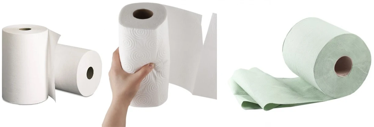 Rolled paper towels