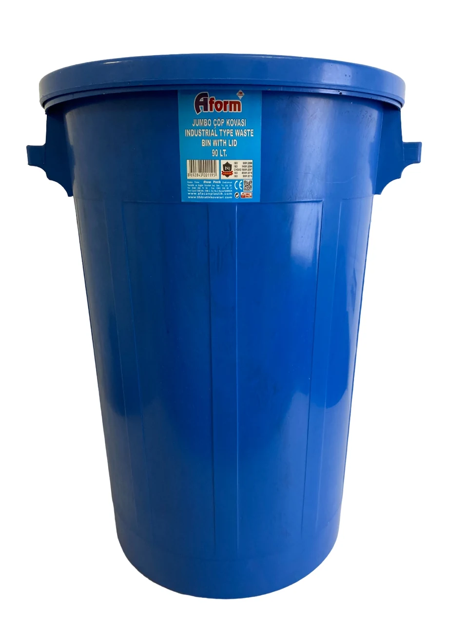 90L Industrial Waste Bin/Plastic Container with Removable Lid
