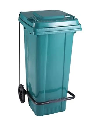 A 120-liter waste container with a pedal