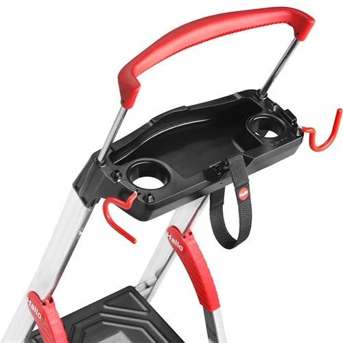 Aluminum stepladder Hailo L100 TopLine, 3 steps Aluminum stepladder Hailo L100 TopLine, 3 steps
