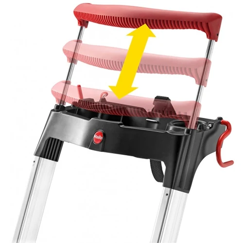 Aluminum stepladder Hailo L100 TopLine, 3 steps Aluminum stepladder Hailo L100 TopLine, 3 steps
