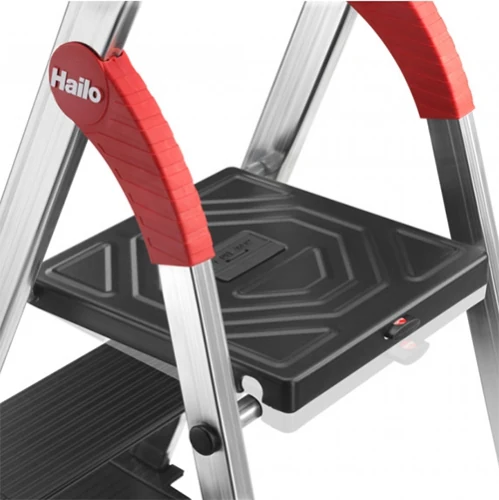 Aluminum stepladder Hailo L100 TopLine, 3 steps Aluminum stepladder Hailo L100 TopLine, 3 steps