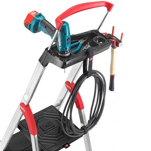 Aluminum stepladder Hailo L100 TopLine, 3 steps Aluminum stepladder Hailo L100 TopLine, 3 steps