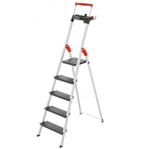 Aluminum stepladder Hailo L100 TopLine, 5 steps