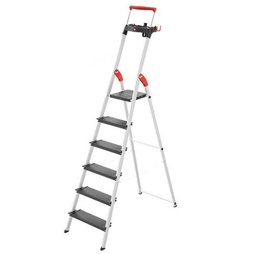 Aluminum stepladder Hailo L100 TopLine, 6 steps