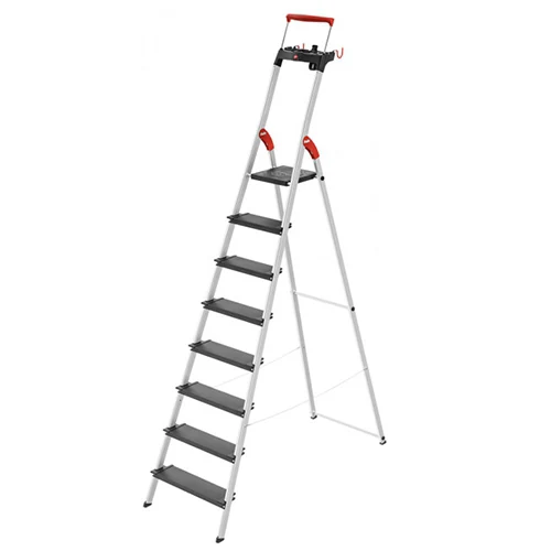Aluminum stepladder Hailo L100 TopLine, 8 steps