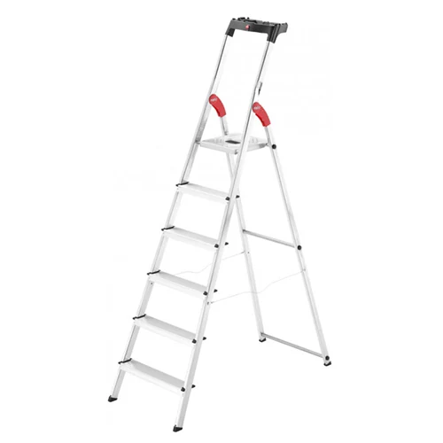 Aluminum stepladder Hailo L60 Standard Line, 6 steps
