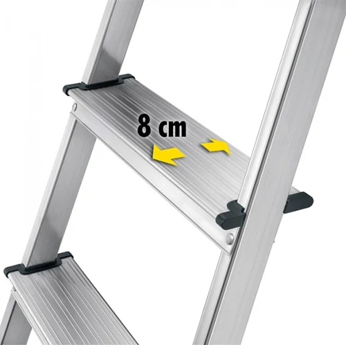 Aluminum stepladder Hailo L60 Standard Line, 8 steps Aluminum stepladder Hailo L60 Standard Line, 8 steps
