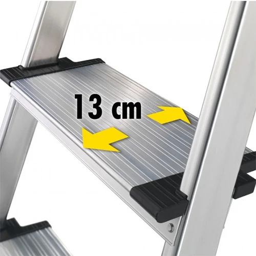 Aluminum stepladder Hailo L80 COMFORTLINE, 4 steps Aluminum stepladder Hailo L80 COMFORTLINE, 4 steps