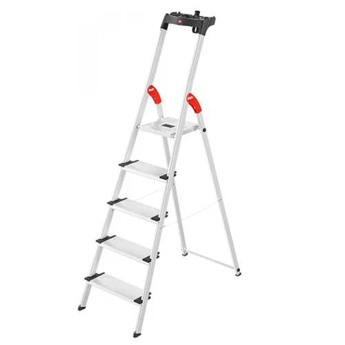 Aluminum stepladder Hailo L80 COMFORTLINE, 5 steps