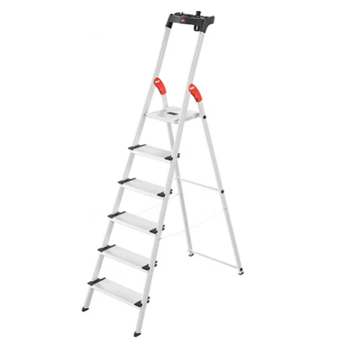 Aluminum stepladder Hailo L80 COMFORTLINE, 6 steps