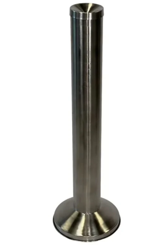 Ashtray - stainless steel floor pipe for outdoors and smoking areas 10x83 cm