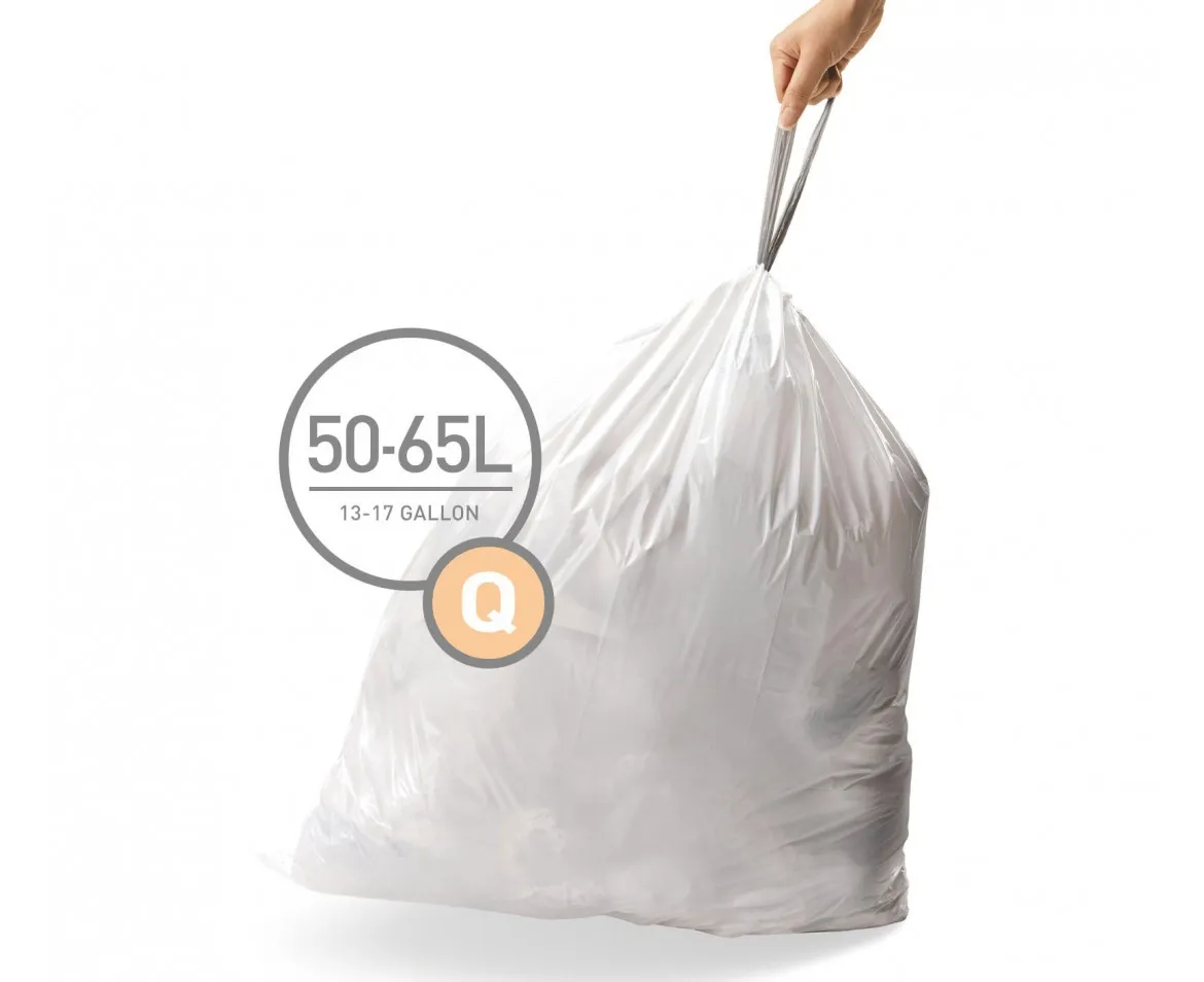 Мішки для сміття міцні із зав`язками 50-65л SIMPLEHUMAN CW0176