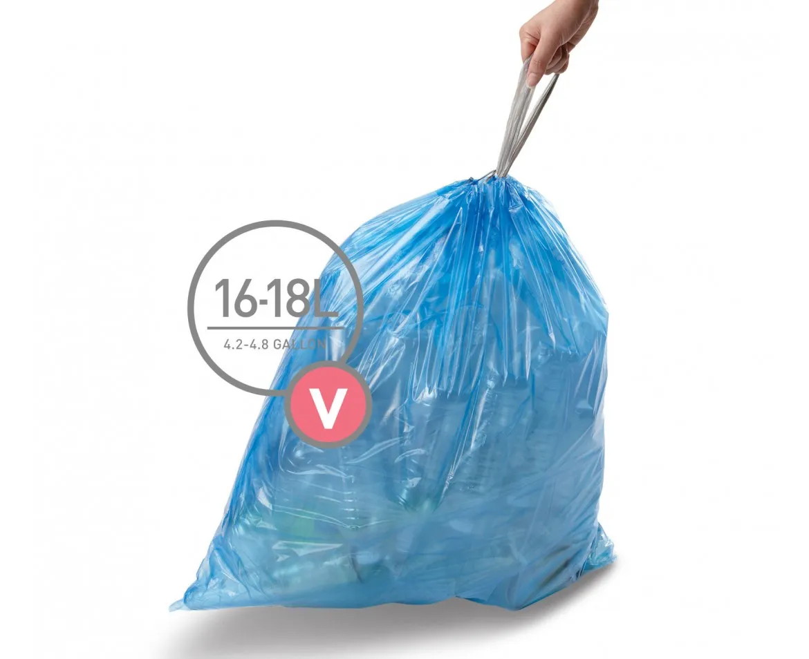 Мішки для сміття міцні із зав'язками 16-18л SIMPLEHUMAN CW0298