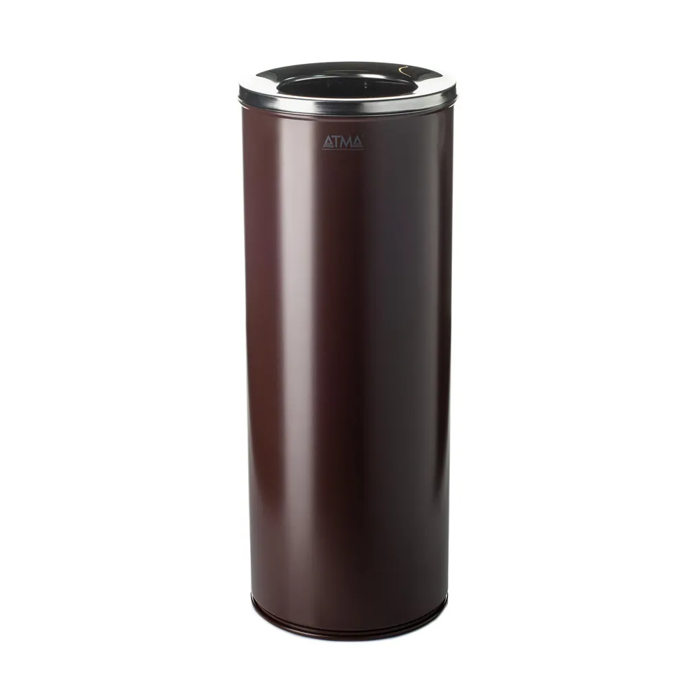 Урна для сміття 25л R-LINE з кришкою та тримачем мішка M 825Brown