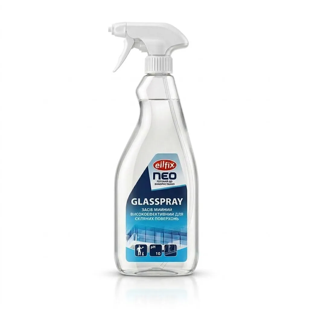 Засіб мийний високоефективний для скляних поверхонь NEO Glasspray 1л 100206-001-000