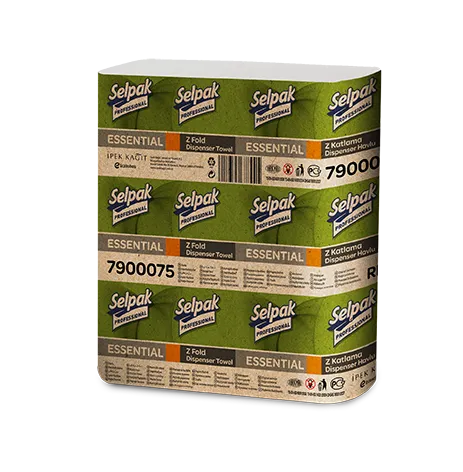 Паперові рушники листові, білі, Z-складання, Selpak Pro. Essential. 32660340