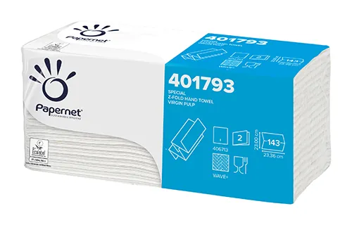 Паперові рушники листові, Z-складання, целюлозні. 402441 (401793)