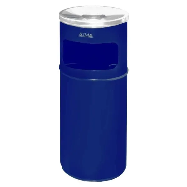 Попільниця металева, d=24см, h-60см, синя. A500Blue