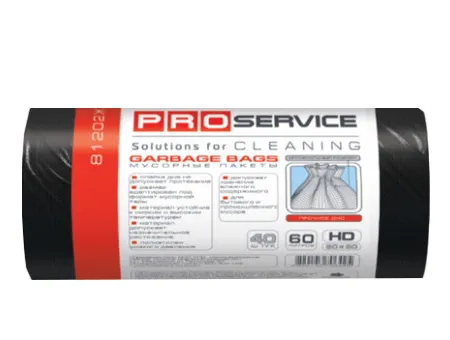 PRO Пакети для сміття 60 л (чорні) 40 штук. 16113100