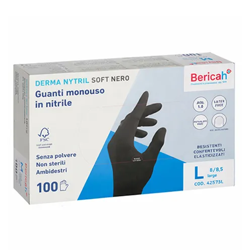 Рукавички нітрилові 100шт. DERMA NYTRIL. 42573L