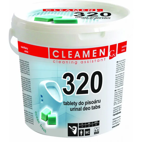 Таблетки для пісуарів CLEAMAN 320 1,5 кг. VC320015099