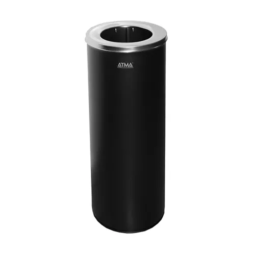 Урна для сміття 25л R-LINE з кришкою та тримачем мішка. M 825Black