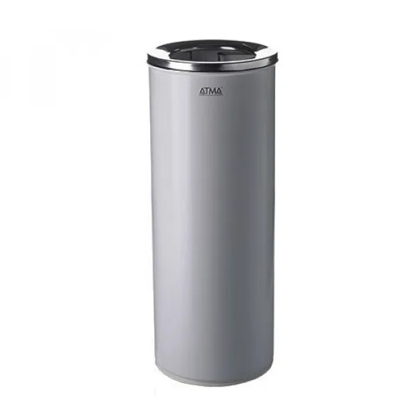Урна для сміття 25л R-LINE з кришкою та тримачем мішка. M825Grey