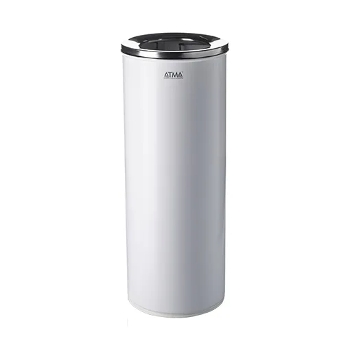 Урна для сміття 25л R-LINE з кришкою та тримачем мішку. M 825White