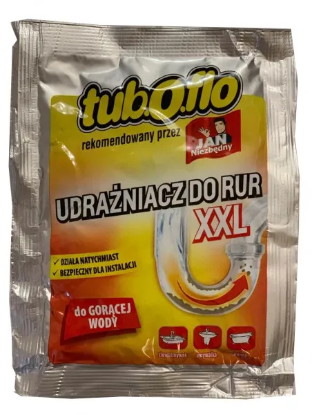 Засіб для очищення труб tub.O.flo XXL, 100 грн, для гарячої води. TOF100