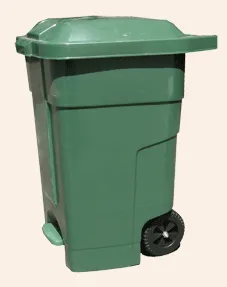 Бак для сміття  70л., зелений. 70A-1G