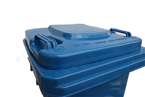 Бак для сміття пластиковий, синій, 120л. 120A-9BL