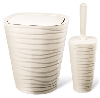 Bathroom set planet welle 2 pieces cream 6902