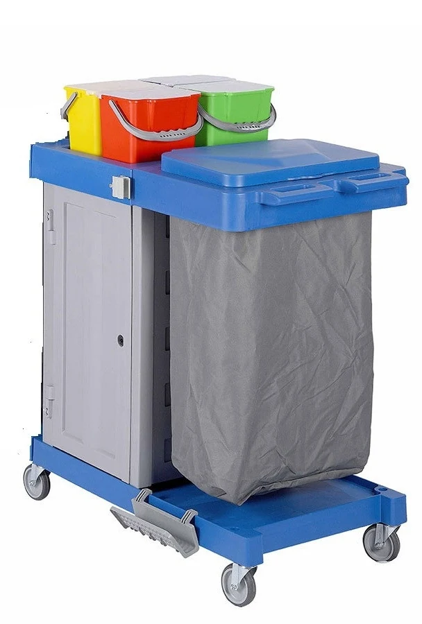 Bayersan modular cleaning trolley with container BR EO S1