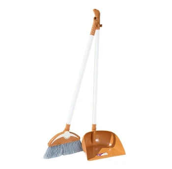Broom with dustpan irak plastik dodo cream