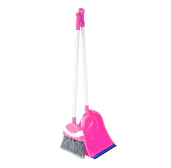 Broom with dustpan irak plastik polo pink