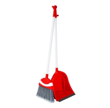 Broom with dustpan irak plastik polo red