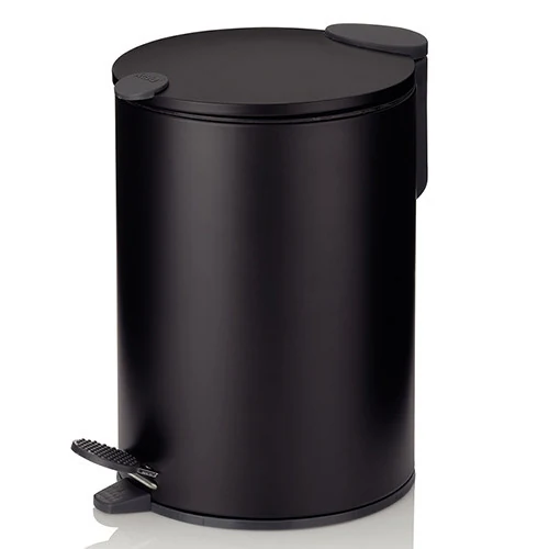 Bucket with pedal Mats, black, 3 l