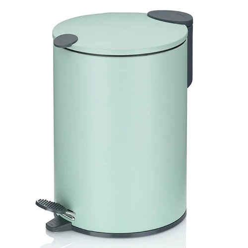Bucket with pedal Mats, mint, 3 l