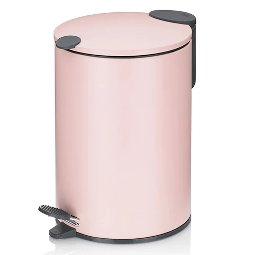 Bucket with pedal Mats, pink, 3 l