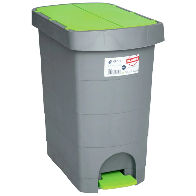 BUCKET WITH PEDAL PLANET PELICAN 60 L GRAY-GREEN