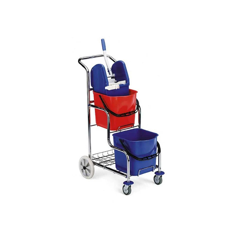 Complete trolley Filmop Scala for cleaning with roller squeezing, 2x15 l