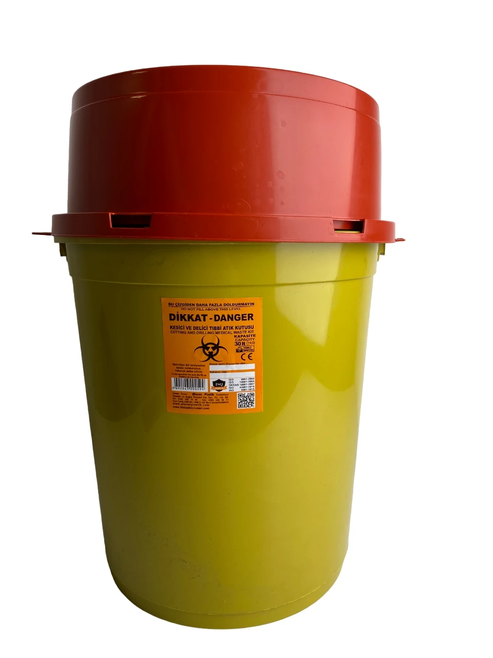Container for collecting medical waste 30 l, Container for medical waste plastic, capacity 30 l.