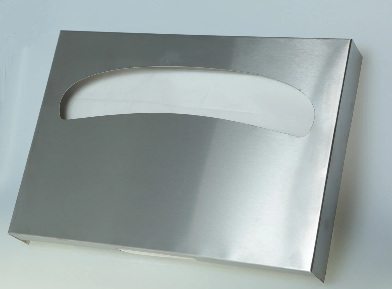 Dispenser for toilet covers made of stainless steel. steel, 27*5*39cm