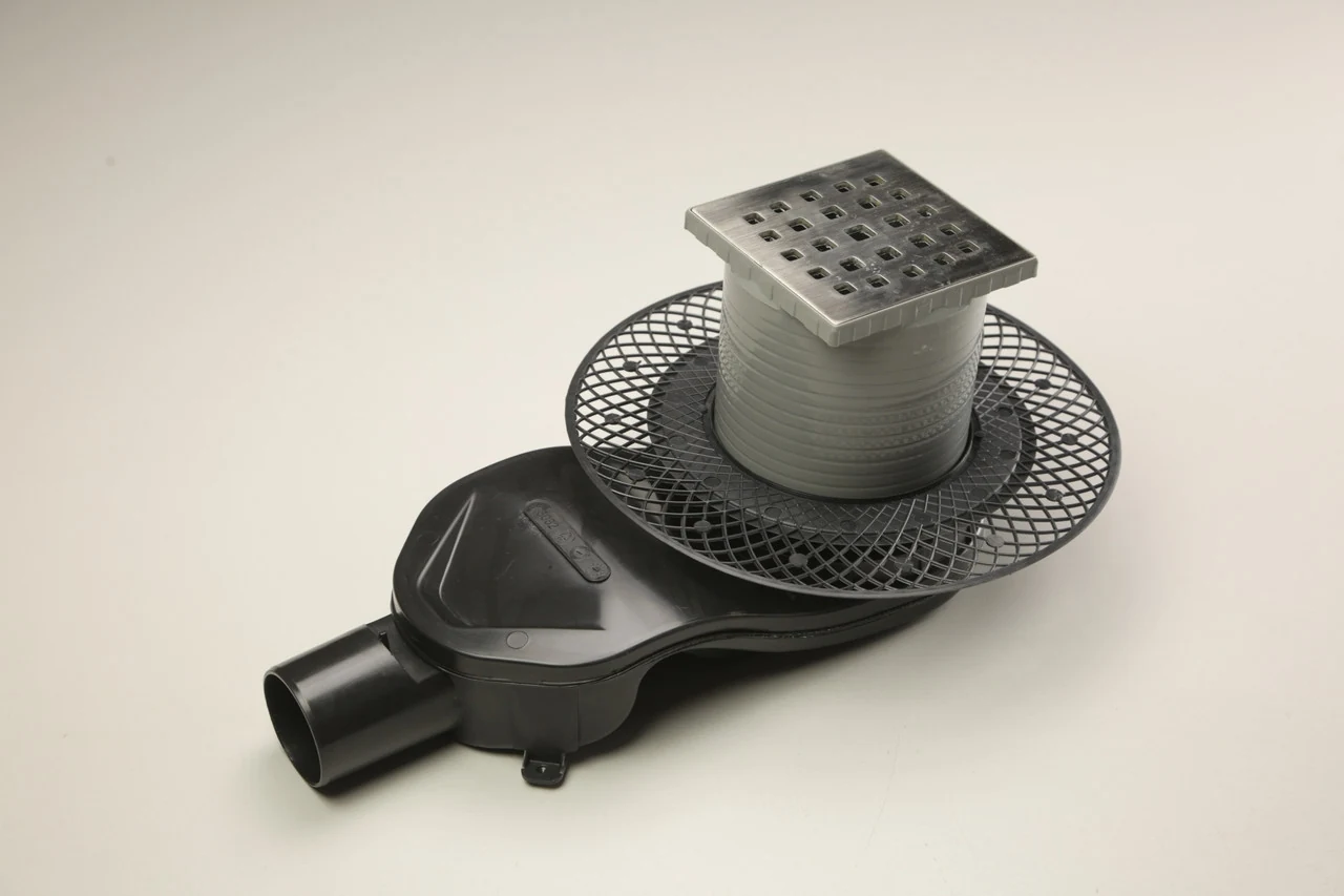 Drain 10x10cm with spirograph flange SDS Aqua