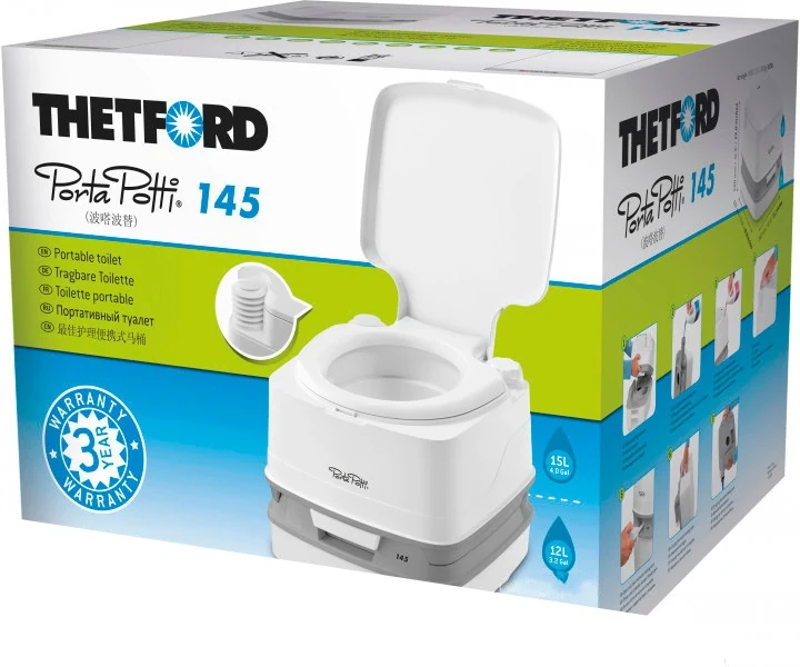 Dry toilet porta potti 145 and set of liquids Dry toilet porta potti 145 and set of liquids