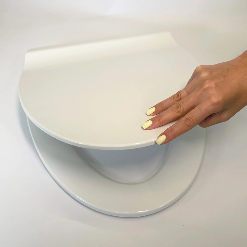 Duroplast toilet seat with microlift Mole 0415, Durable oval toilet seat