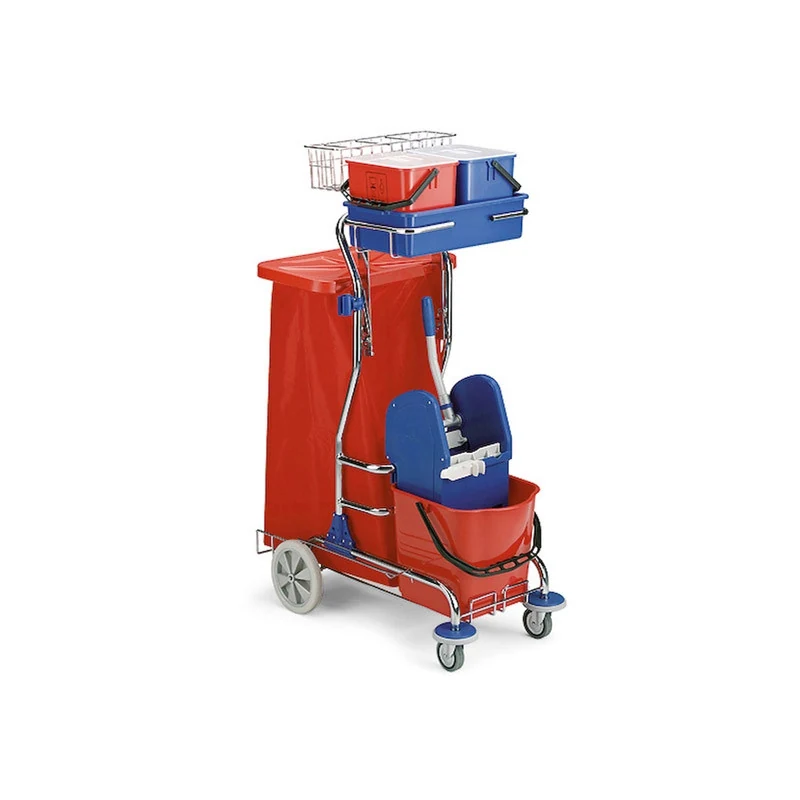 Filmop Panda complete cleaning trolley with roller wringer
