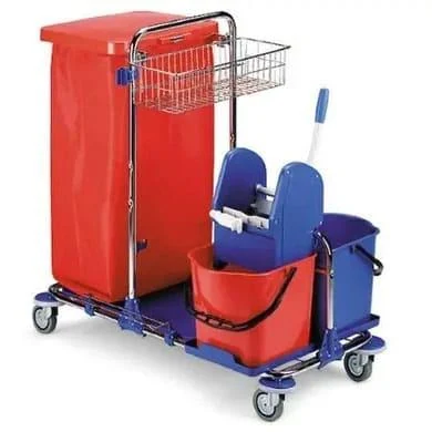 Filmop Teddy complete cleaning trolley with roller wringer, 2x12 l