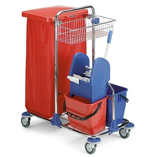 Filmop Teddy complete cleaning trolley with roller wringer, 2x15 l